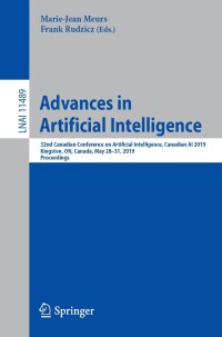 Cover image: Advances in Artificial Intelligence 9783030183042