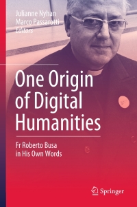 Imagen de portada: One Origin of Digital Humanities 9783030183110