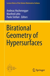 Cover image: Birational Geometry of Hypersurfaces 9783030186371