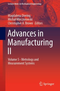 Titelbild: Advances in Manufacturing II 9783030186814