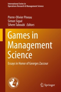 Cover image: Games in Management Science 9783030191061