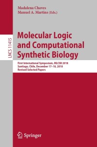 Cover image: Molecular Logic and Computational Synthetic Biology 9783030194314