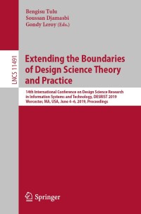 Cover image: Extending the Boundaries of Design Science Theory and Practice 9783030195038