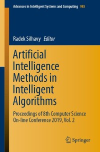 Cover image: Artificial Intelligence Methods in Intelligent Algorithms 9783030198091