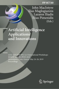 Imagen de portada: Artificial Intelligence Applications and Innovations 9783030199081