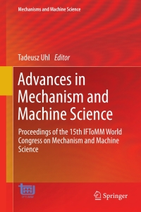 Imagen de portada: Advances in Mechanism and Machine Science 9783030201302