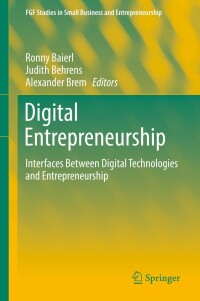 Titelbild: Digital Entrepreneurship 9783030201371