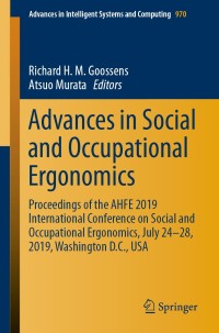 Imagen de portada: Advances in Social and Occupational Ergonomics 9783030201449
