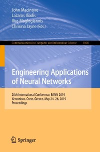 Imagen de portada: Engineering Applications of Neural Networks 9783030202569
