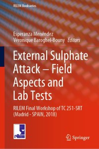 Cover image: External Sulphate Attack – Field Aspects and Lab Tests 9783030203306