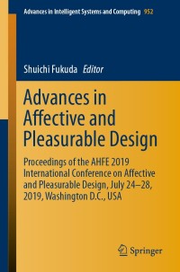 Immagine di copertina: Advances in Affective and Pleasurable Design 9783030204402