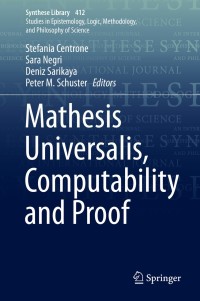 Titelbild: Mathesis Universalis, Computability and Proof 9783030204464