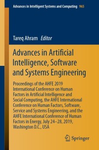 Imagen de portada: Advances in Artificial Intelligence, Software and Systems Engineering 9783030204532