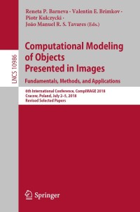 Imagen de portada: Computational Modeling of Objects Presented in Images. Fundamentals, Methods, and Applications 9783030208042