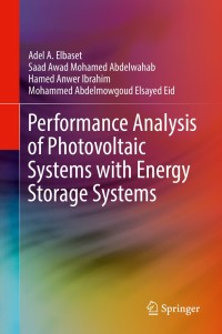 Cover image: Performance Analysis of Photovoltaic Systems with Energy Storage Systems 9783030208950