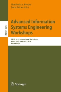 Imagen de portada: Advanced Information Systems Engineering Workshops 9783030209476