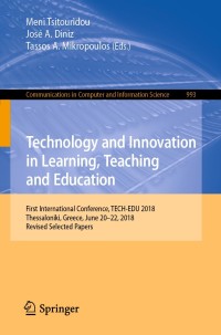 Imagen de portada: Technology and Innovation in Learning, Teaching and Education 9783030209537
