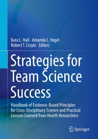 Cover image: Strategies for Team Science Success 9783030209902