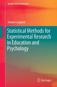 Cover image: Statistical Methods for Experimental Research in Education and Psychology 9783030212407