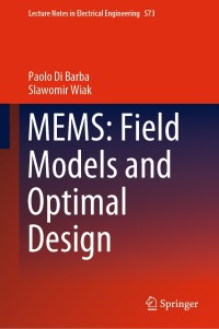 Imagen de portada: MEMS: Field Models and Optimal Design 9783030214951