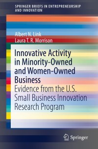 Omslagafbeelding: Innovative Activity in Minority-Owned and Women-Owned Business 9783030215330
