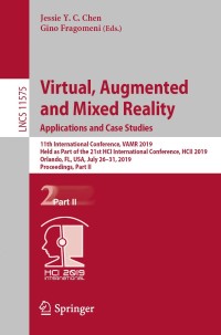 Imagen de portada: Virtual, Augmented and Mixed Reality. Applications and Case Studies 9783030215644