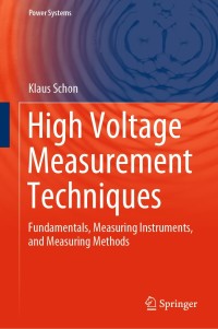 Cover image: High Voltage Measurement Techniques 9783030217693
