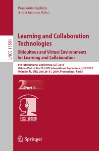 Imagen de portada: Learning and Collaboration Technologies. Ubiquitous and Virtual Environments for Learning and Collaboration 9783030218164