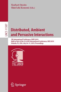 Cover image: Distributed, Ambient and Pervasive Interactions 9783030219345