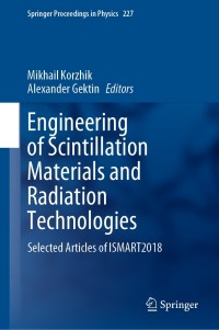 Cover image: Engineering of Scintillation Materials and Radiation Technologies 9783030219697
