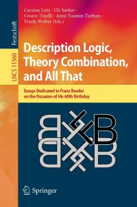 Imagen de portada: Description Logic, Theory Combination, and All That 9783030221010