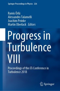 Cover image: Progress in Turbulence VIII 9783030221959