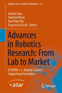 Cover image: Advances in Robotics Research: From Lab to Market 9783030223267