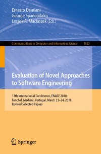 Imagen de portada: Evaluation of Novel Approaches to Software Engineering 9783030225582