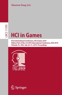 Cover image: HCI in Games 9783030226015