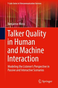 Imagen de portada: Talker Quality in Human and Machine Interaction 9783030227685