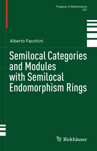 Imagen de portada: Semilocal Categories and Modules with Semilocal Endomorphism Rings 9783030232832