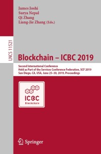 Immagine di copertina: Blockchain – ICBC 2019 9783030234034