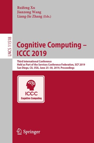 Cover image: Cognitive Computing – ICCC 2019 9783030234065
