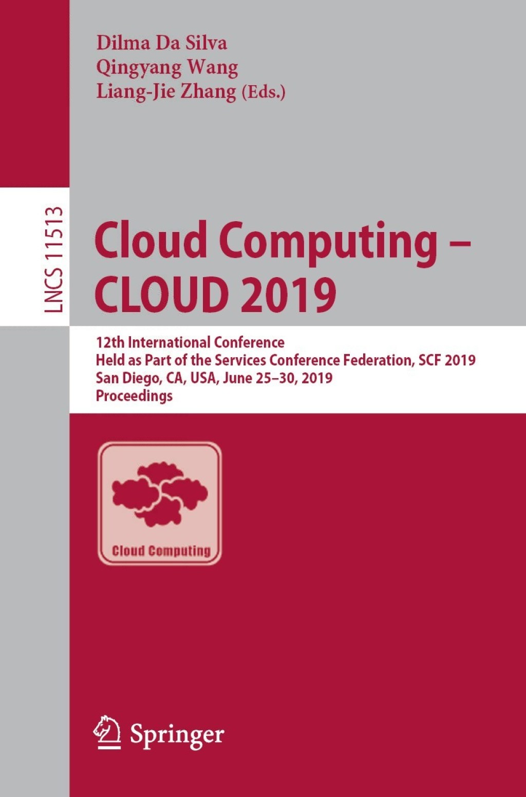 Cloud Computing – CLOUD 2019 (eBook)