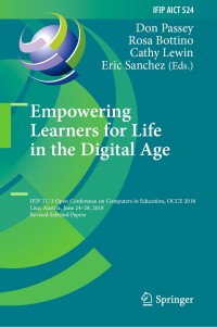 Cover image: Empowering Learners for Life in the Digital Age 9783030235123