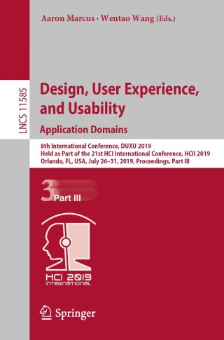 Titelbild: Design, User Experience, and Usability. Application Domains 9783030235376