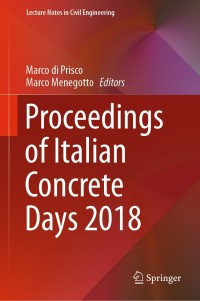 Cover image: Proceedings of Italian Concrete Days 2018 9783030237479