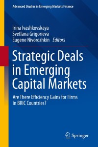 Cover image: Strategic Deals in Emerging Capital Markets 9783030238490