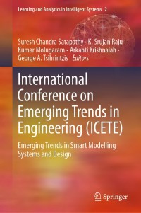 Immagine di copertina: International Conference on Emerging Trends in Engineering (ICETE) 9783030243135