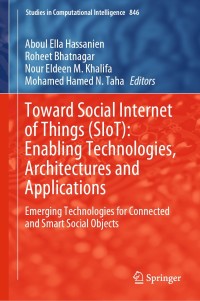 Imagen de portada: Toward Social Internet of Things (SIoT): Enabling Technologies, Architectures and Applications 9783030245122