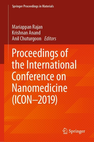 Imagen de portada: Proceedings of the International Conference on Nanomedicine (ICON-2019) 9783030251345