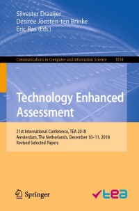 Cover image: Technology Enhanced Assessment 9783030252632