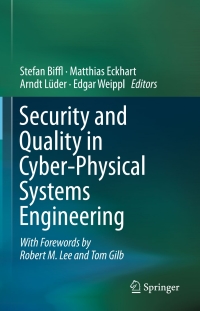 Imagen de portada: Security and Quality in Cyber-Physical Systems Engineering 9783030253110