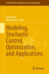 Cover image: Modeling, Stochastic Control, Optimization, and Applications 9783030254971